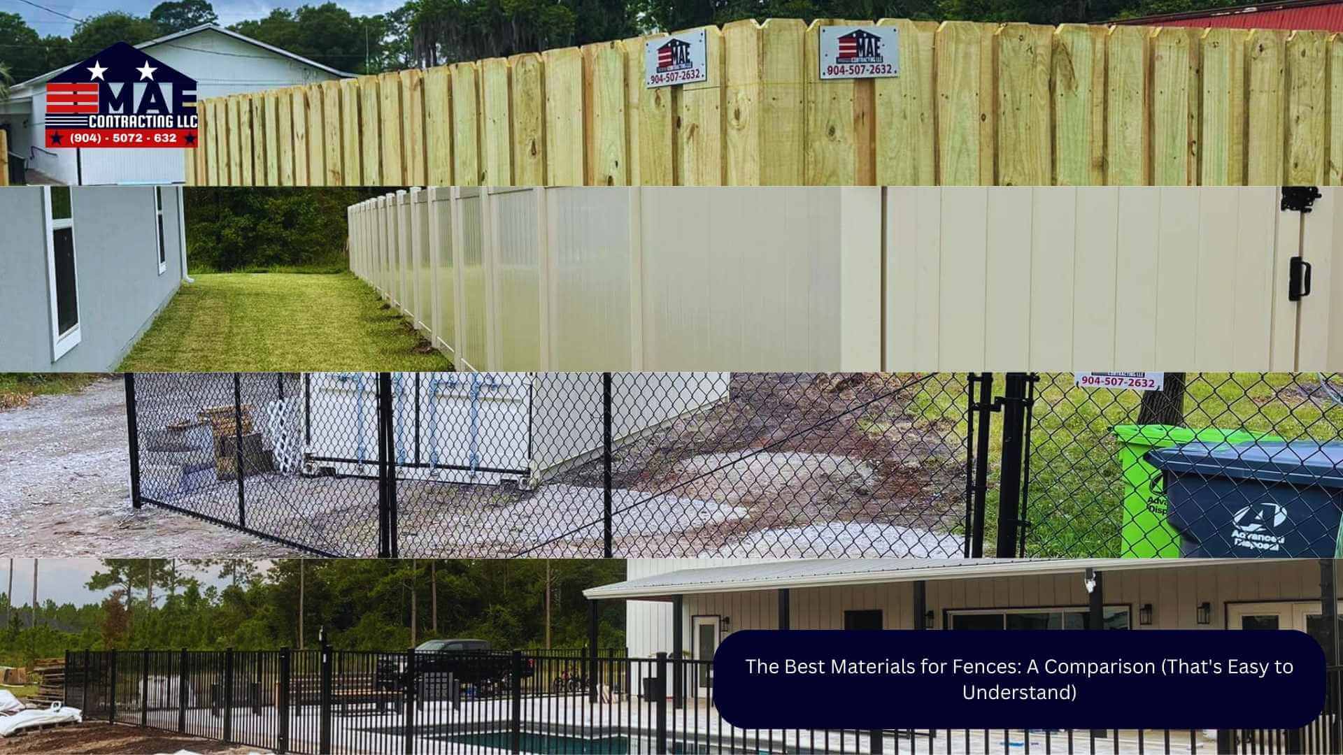 The Best Materials for Fences: A Comparison (That's Easy to Understand)
