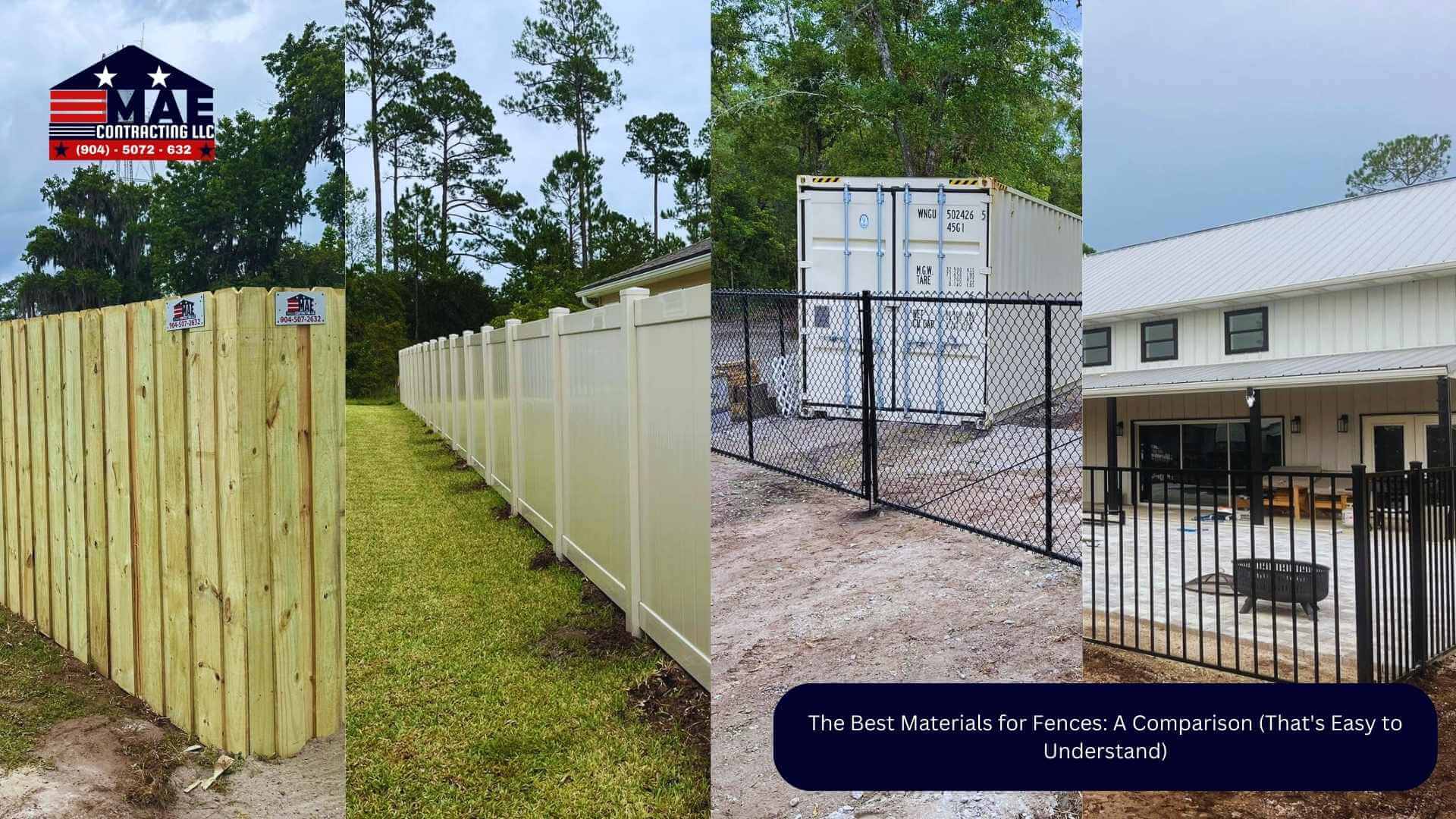 The Best Materials for Fences: A Comparison (That's Easy to Understand)